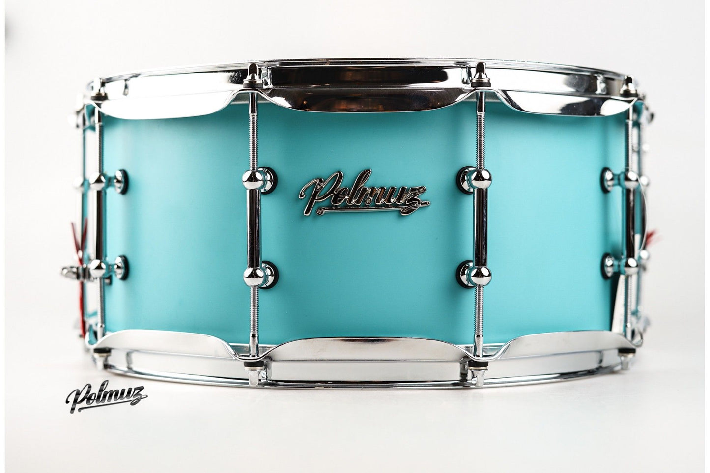 Polmuz Maple Snare 13x6,5 Aqua Blue Satin lacquer — zdjęcie 6