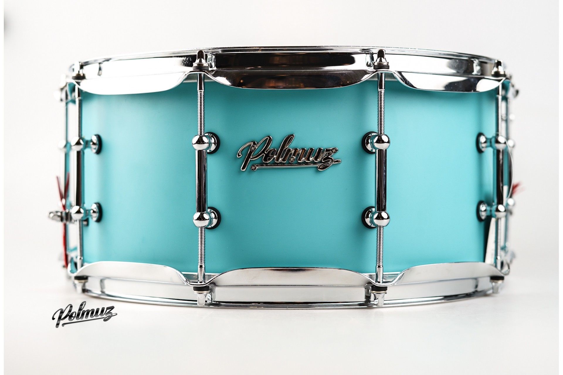 Polmuz Maple Snare 13x6,5 Aqua Blue Satin lacquer — zdjęcie 6