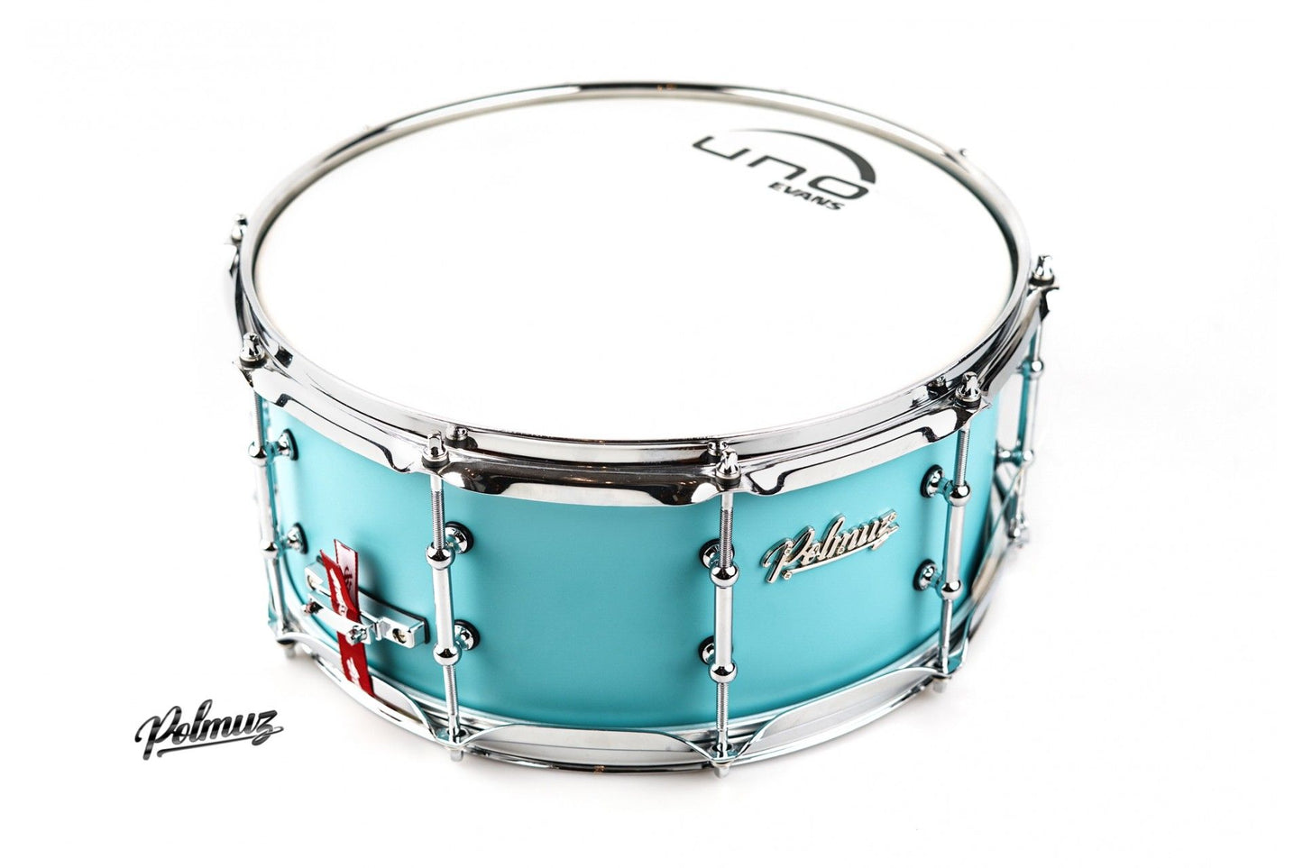 Polmuz Maple Snare 13x6,5 Aqua Blue Satin lacquer — zdjęcie 5
