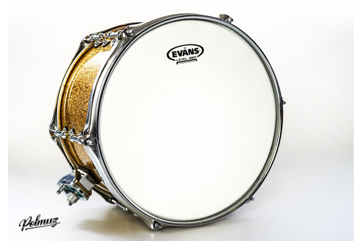 Polmuz Maple Snare Model 2 12x9 Dark Gold Sparkle - promo — zdjęcie 5