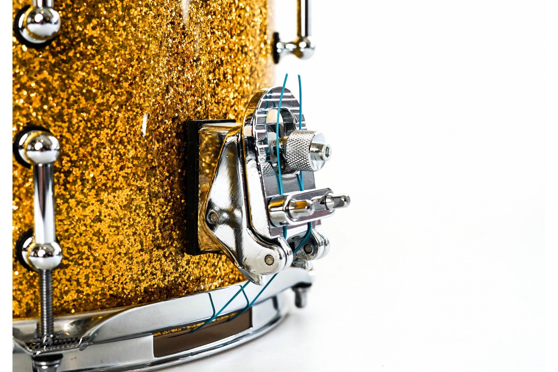 Polmuz Maple Snare Model 2 12x9 Dark Gold Sparkle - promo — zdjęcie 2