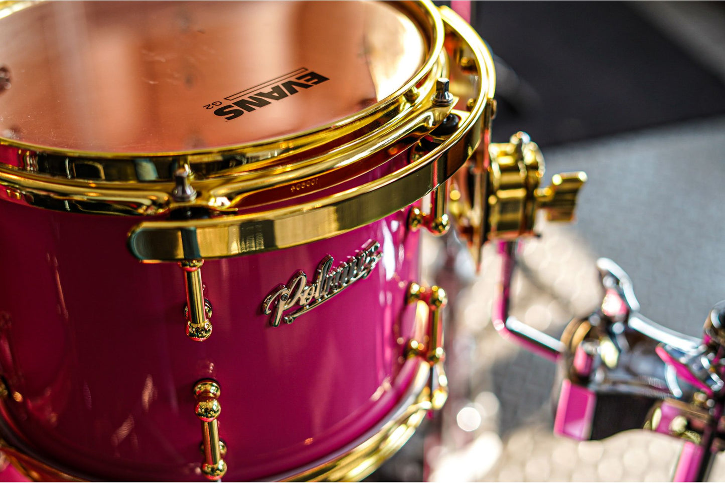 Polmuz model 1 - 22/10/12/14/16 - Pink car lacquer / golden hardware