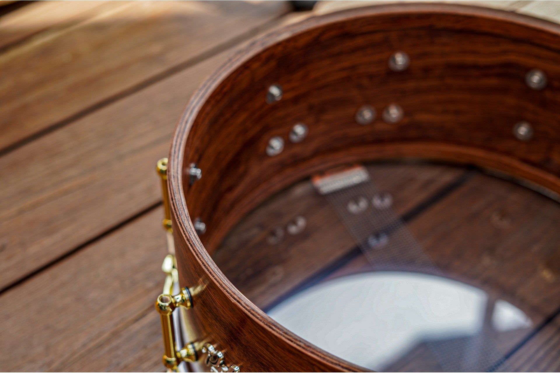 Polmuz model 1 Bubinga 14x6,5 Snare — zdjęcie 12
