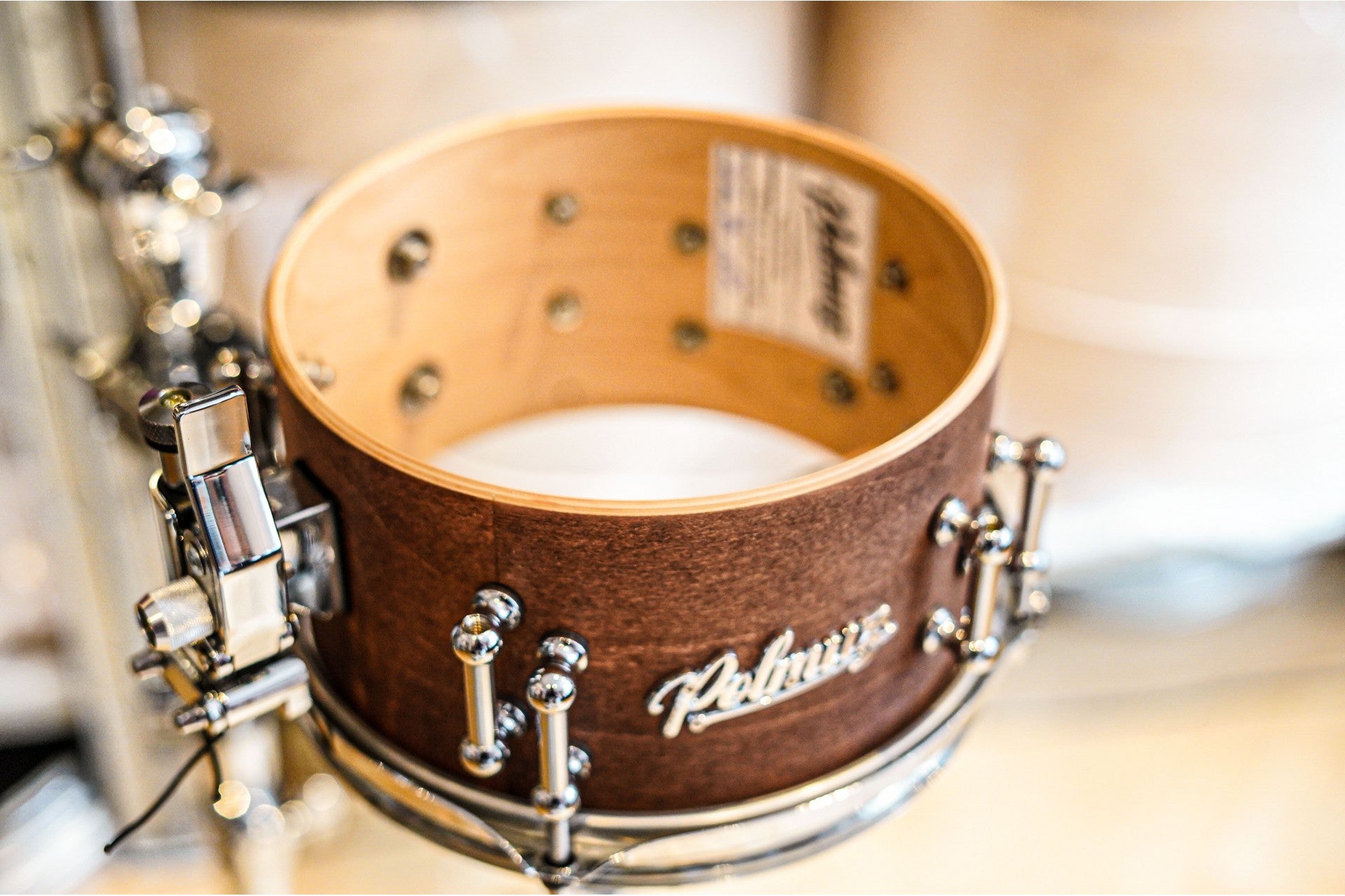 Polmuz model 1 Keler Maple 10x5 crazy Snare - Satin brown — zdjęcie 7