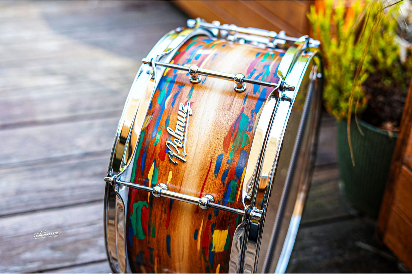 Polmuz model 1 Maple 13x6,5 Snare Artist cosmic jatoba fade - pop art — zdjęcie 3