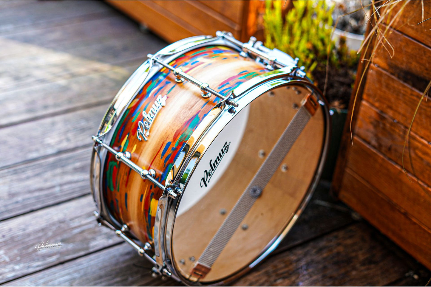 Polmuz model 1 Maple 13x6,5 Snare Artist cosmic jatoba fade - pop art — zdjęcie 4