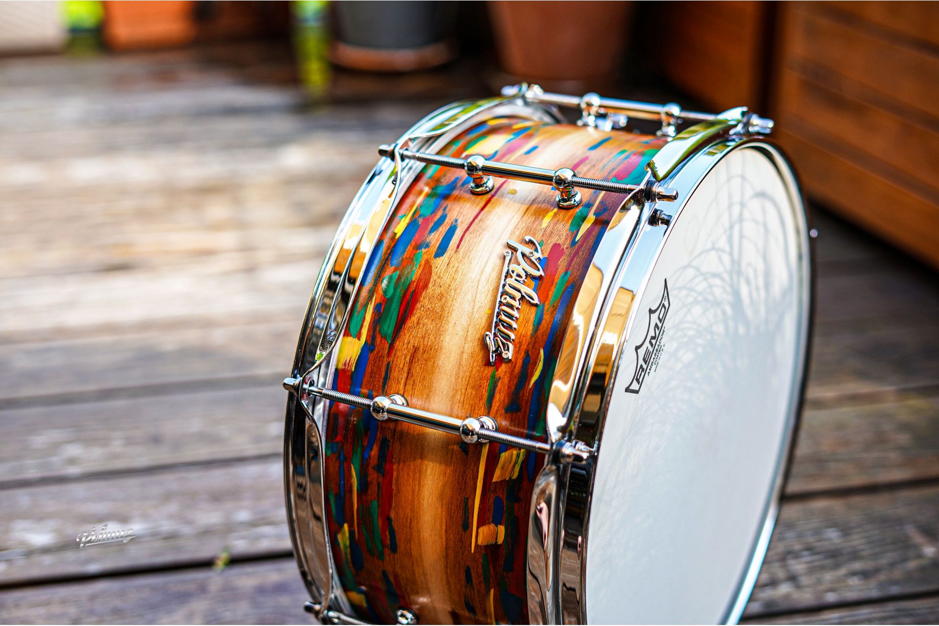 Polmuz model 1 Maple 13x6,5 Snare Artist cosmic jatoba fade - pop art — zdjęcie 12