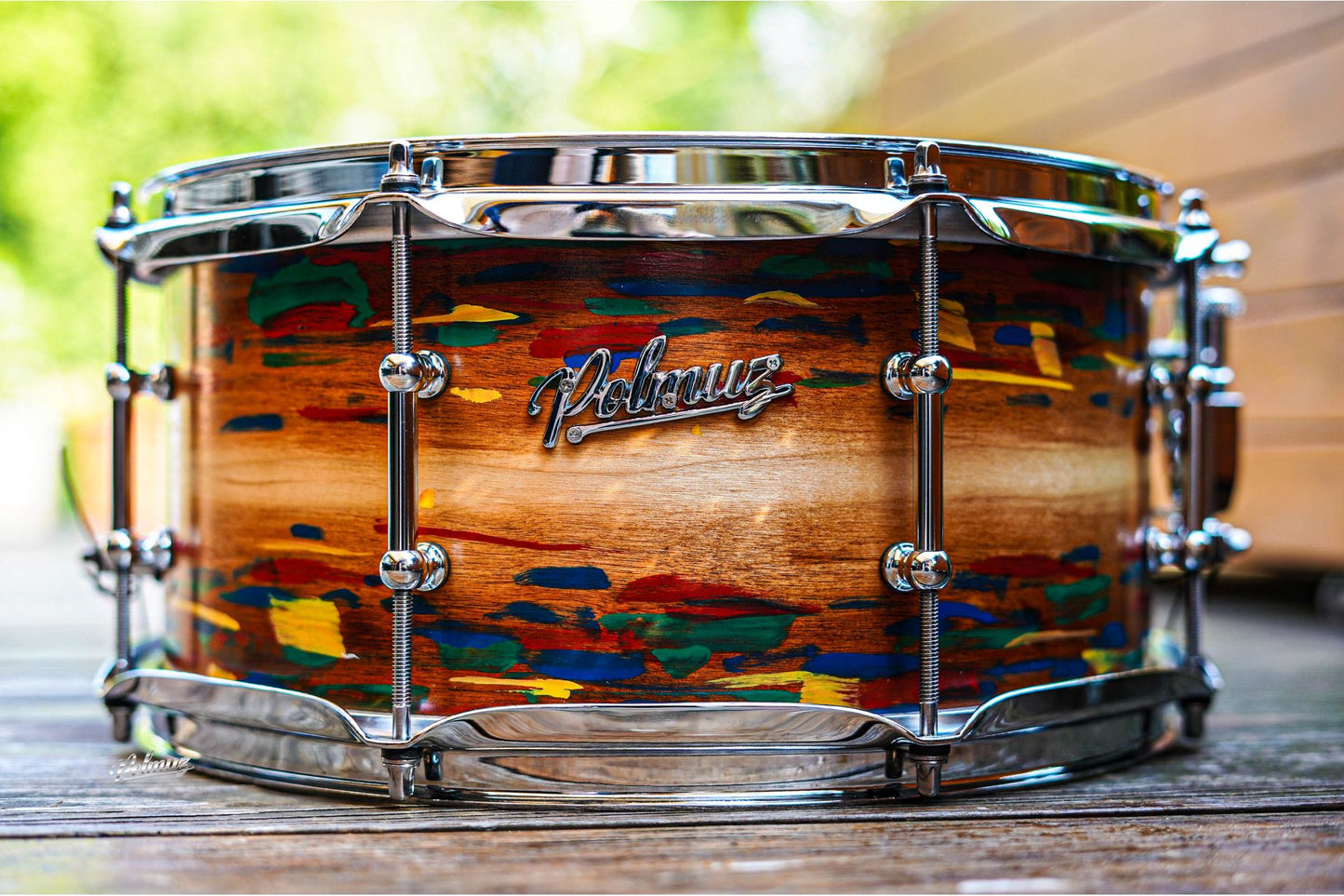 Polmuz model 1 Maple 13x6,5 Snare Artist cosmic jatoba fade - pop art — zdjęcie 6