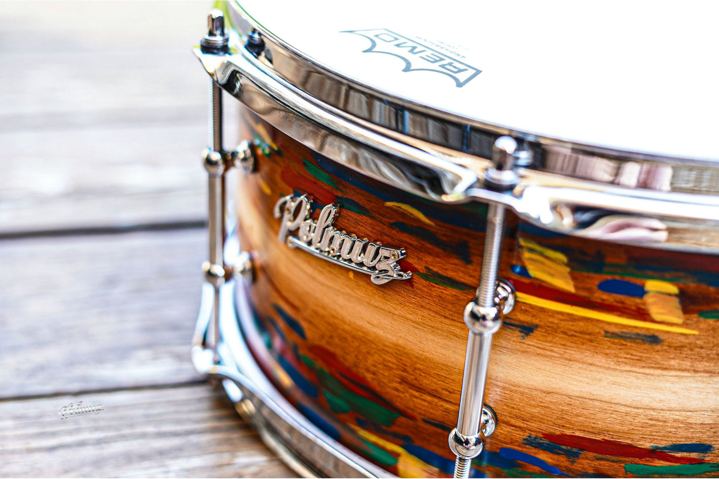 Polmuz model 1 Maple 13x6,5 Snare Artist cosmic jatoba fade - pop art — zdjęcie 10