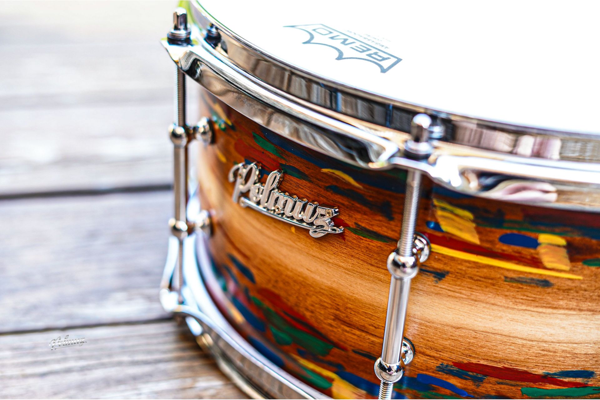 Polmuz model 1 Maple 13x6,5 Snare Artist cosmic jatoba fade - pop art — zdjęcie 10