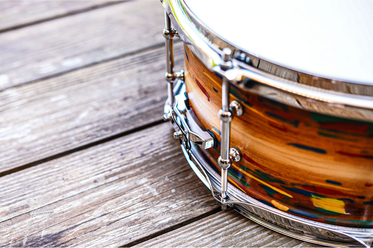 Polmuz model 1 Maple 13x6,5 Snare Artist cosmic jatoba fade - pop art — zdjęcie 8