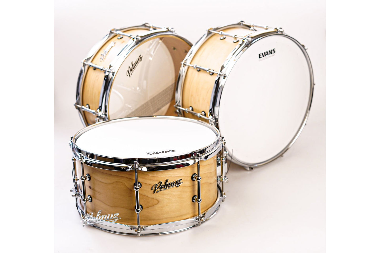 Polmuz model 1 Maple 14x5,5 Snare satin natural made in Poland — zdjęcie 2