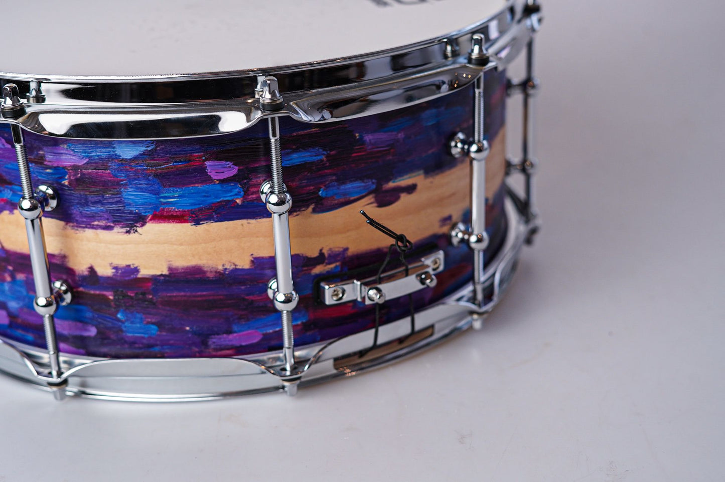 Polmuz model 1 Maple 14x6,5 Snare - cosmic art painting — zdjęcie 2