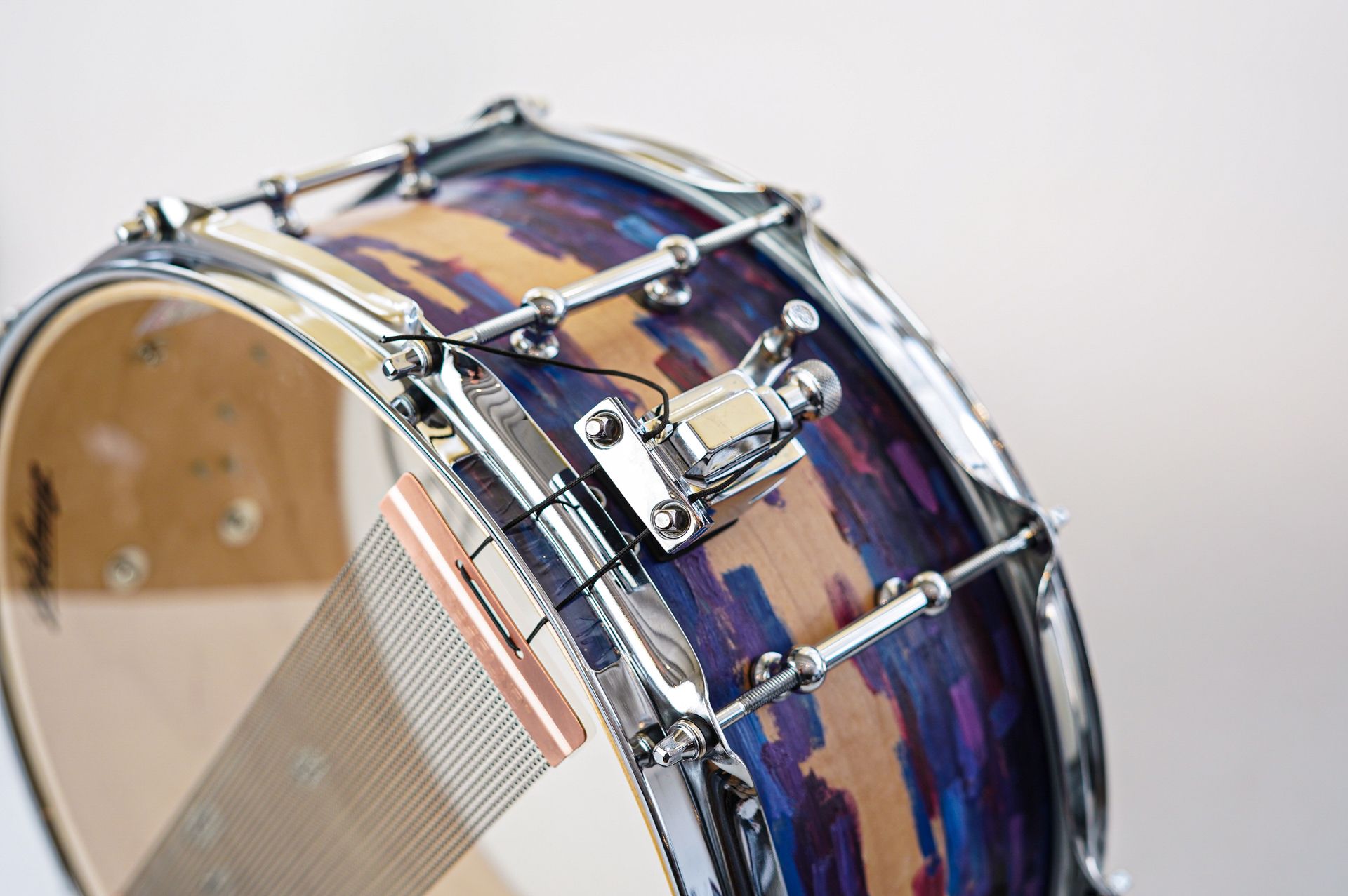 Polmuz model 1 Maple 14x6,5 Snare - cosmic art painting — zdjęcie 6