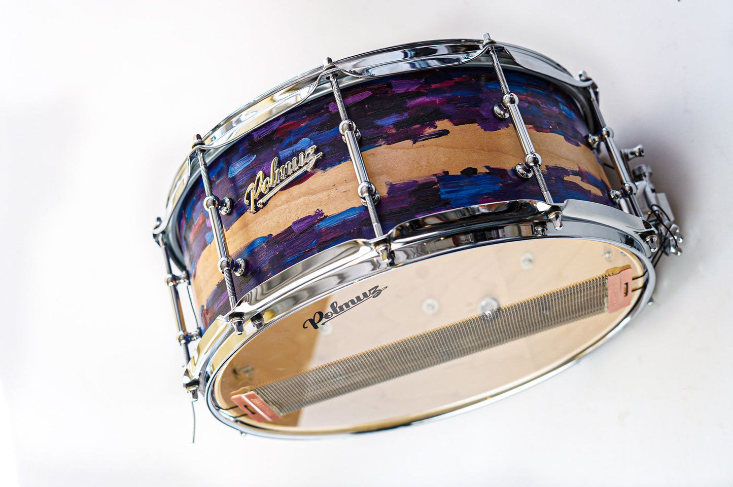 Polmuz model 1 Maple 14x6,5 Snare - cosmic art painting