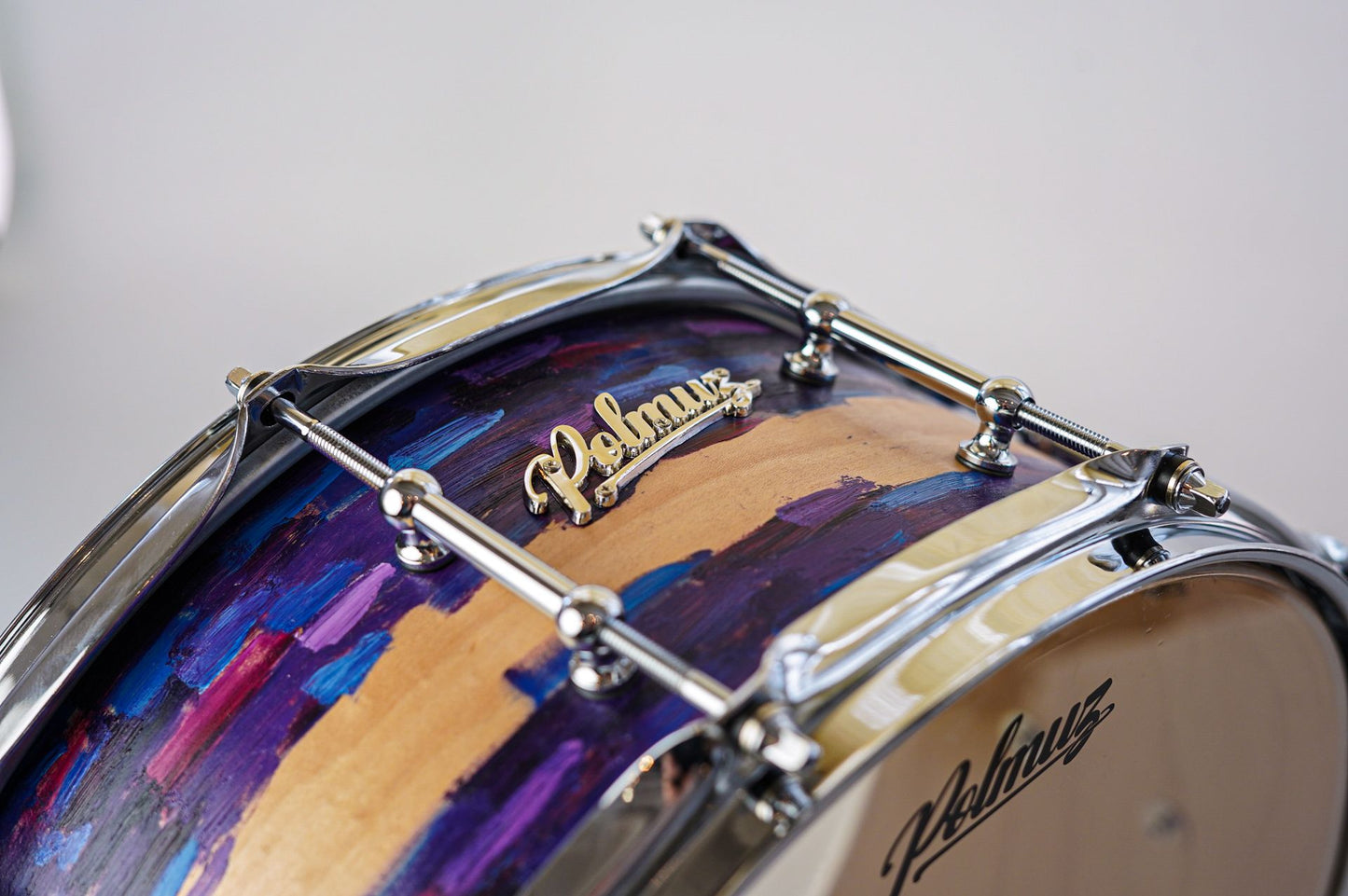 Polmuz model 1 Maple 14x6,5 Snare - cosmic art painting — zdjęcie 3