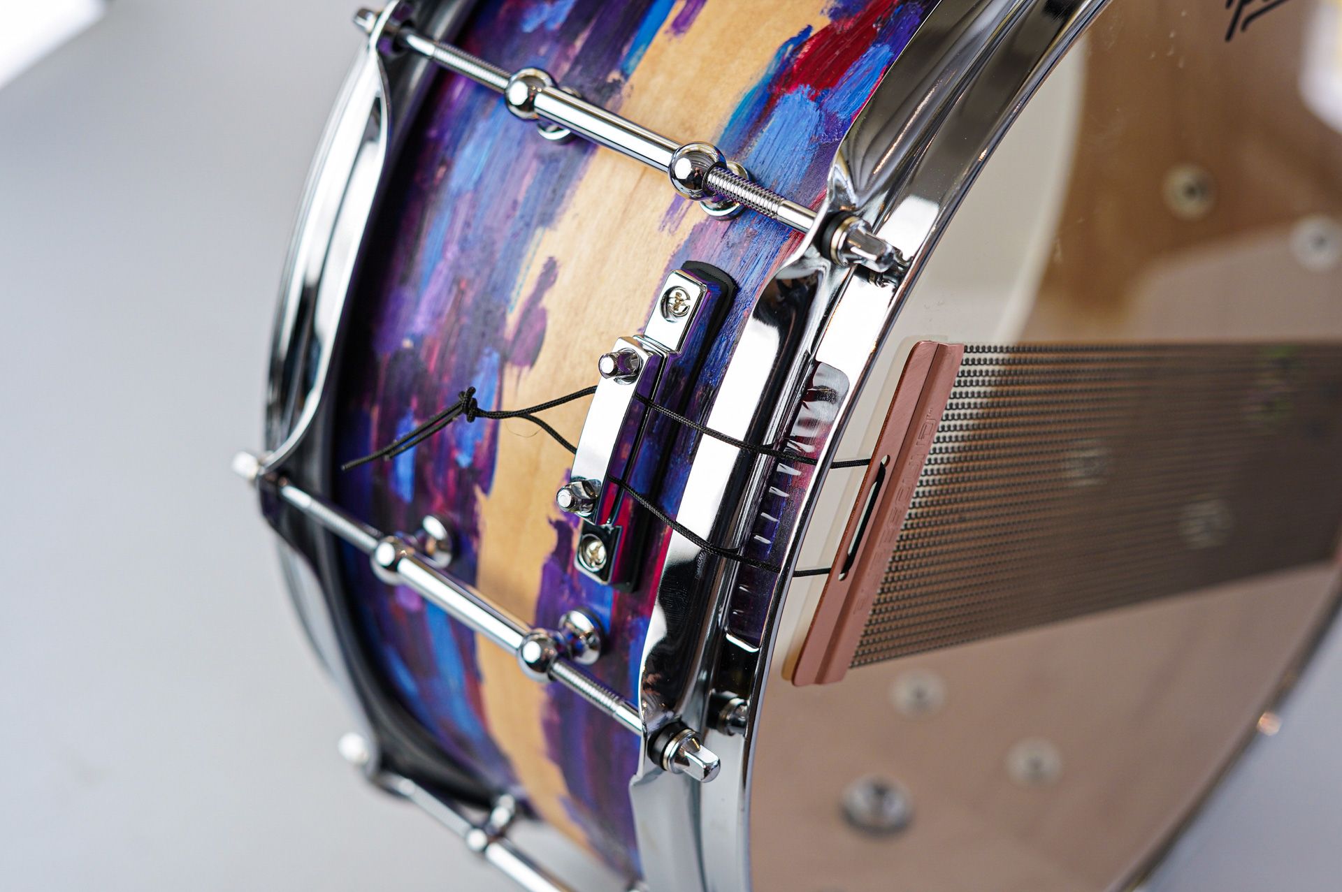 Polmuz model 1 Maple 14x6,5 Snare - cosmic art painting — zdjęcie 4