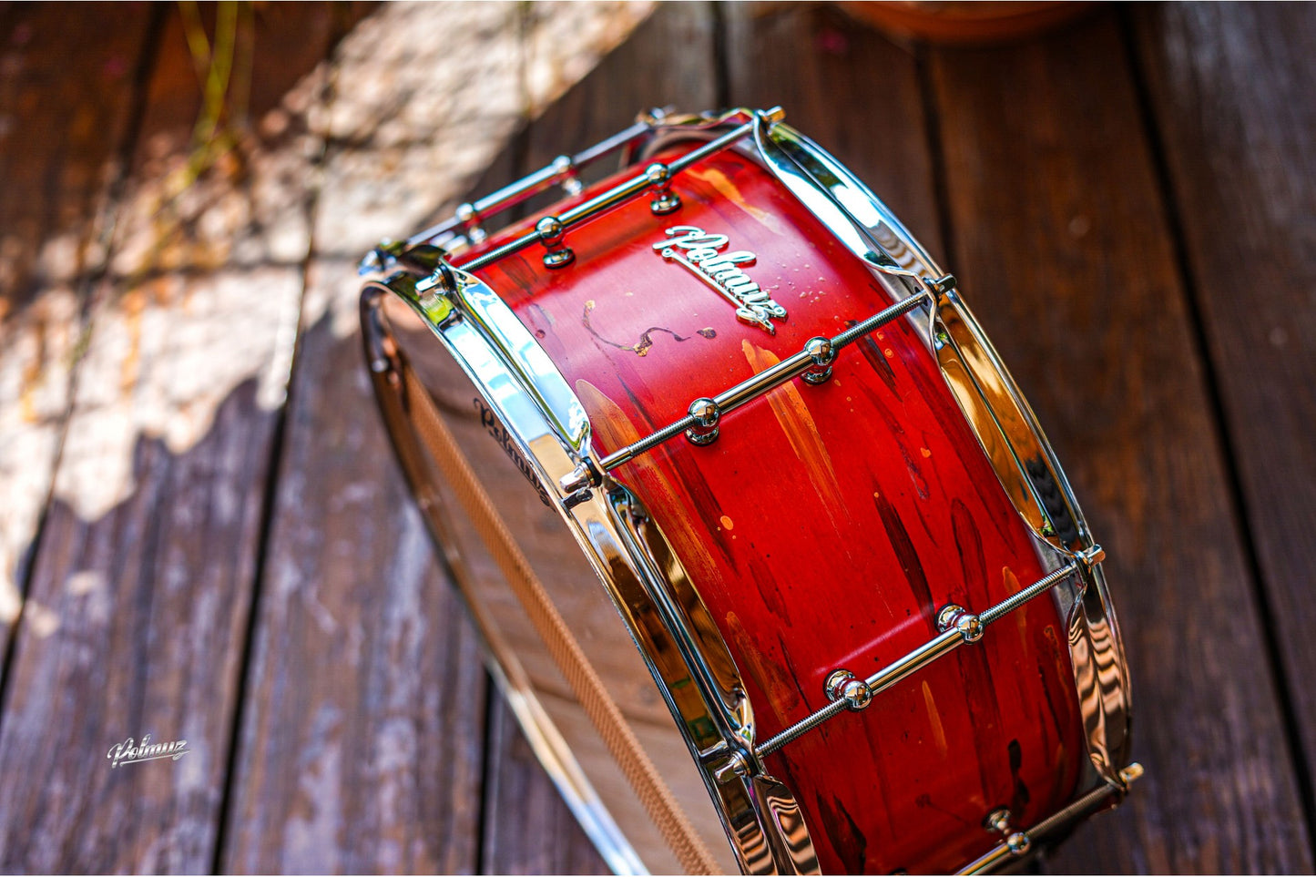 Polmuz model 1 Maple 14x6,5 Snare - Cosmic Red Artist - B-Stock — zdjęcie 2