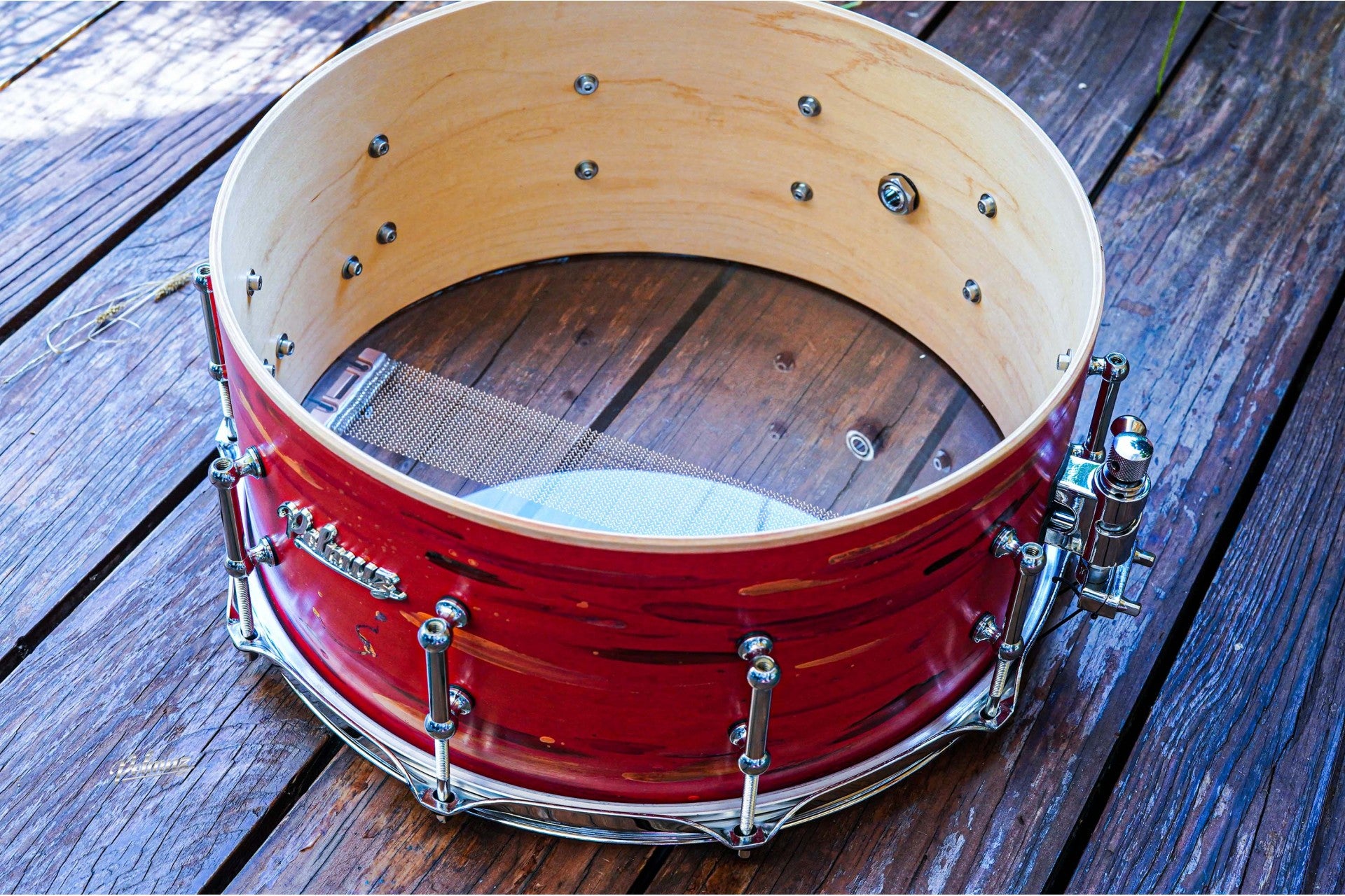 Polmuz model 1 Maple 14x6,5 Snare - Cosmic Red Artist - B-Stock — zdjęcie 9
