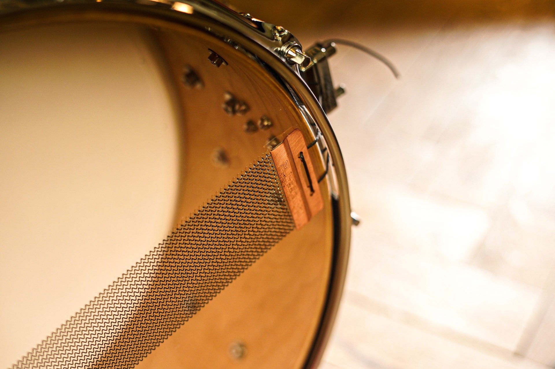 Polmuz model 1 Maple 14x6,5 Snare Satin Black Fade made in Poland — zdjęcie 6