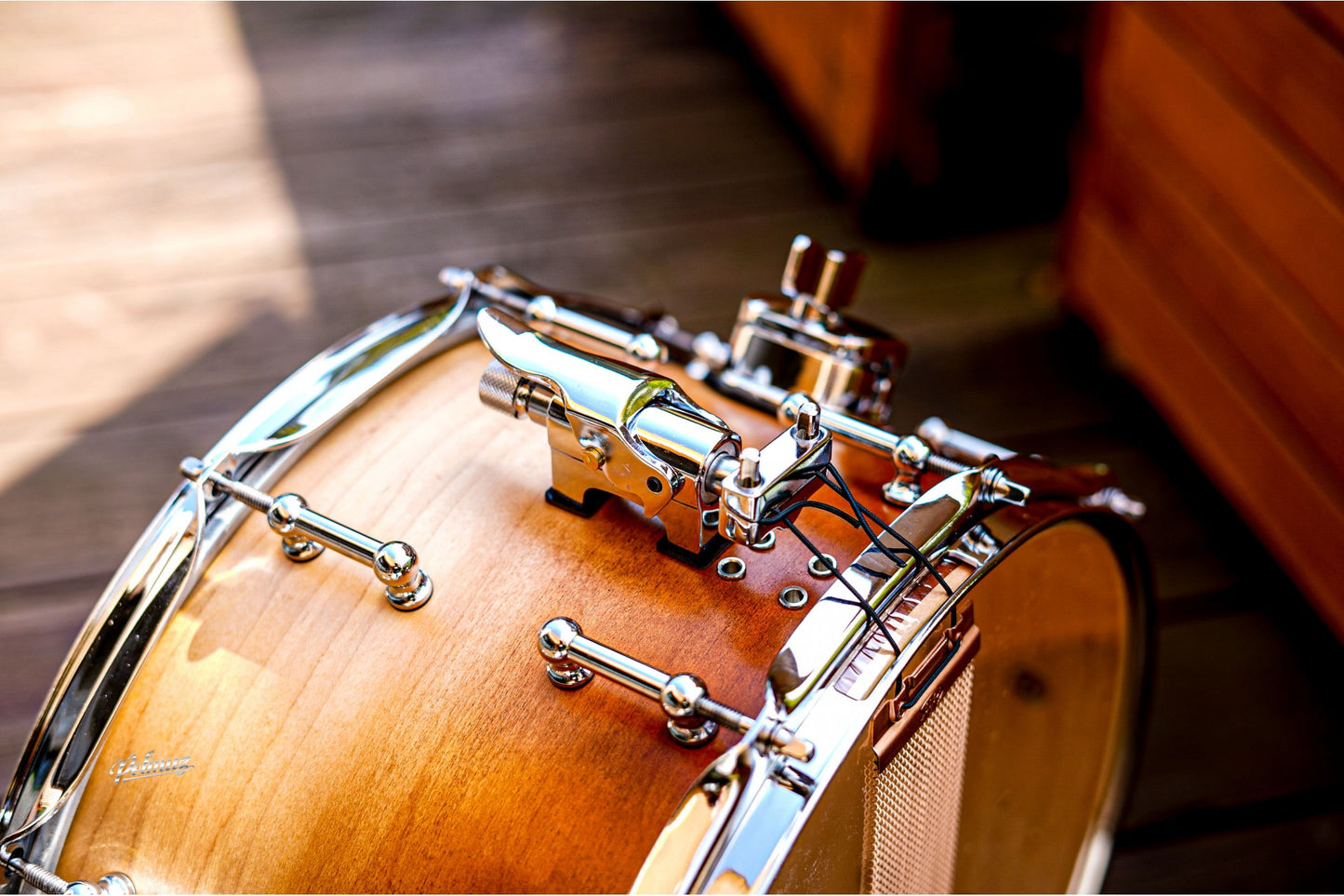Polmuz model 1 Maple 14x8 Marching Snare - werbel marszowy satin natural made in Poland — zdjęcie 10