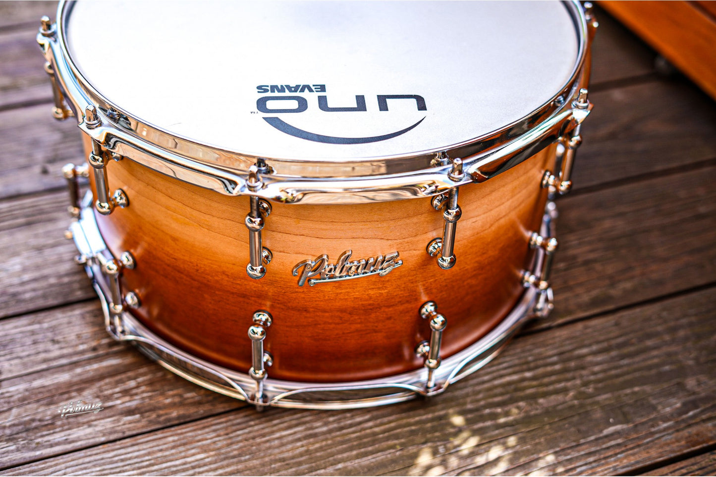 Polmuz model 1 Maple 14x8 Marching Snare - werbel marszowy satin natural made in Poland — zdjęcie 3