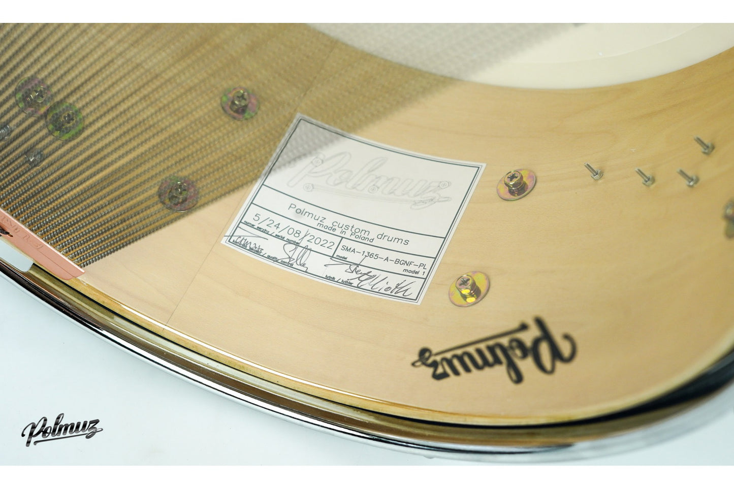 Polmuz model 1 Maple Artist 13x6,5 Blue Green Natural Fade made in Poland — zdjęcie 4