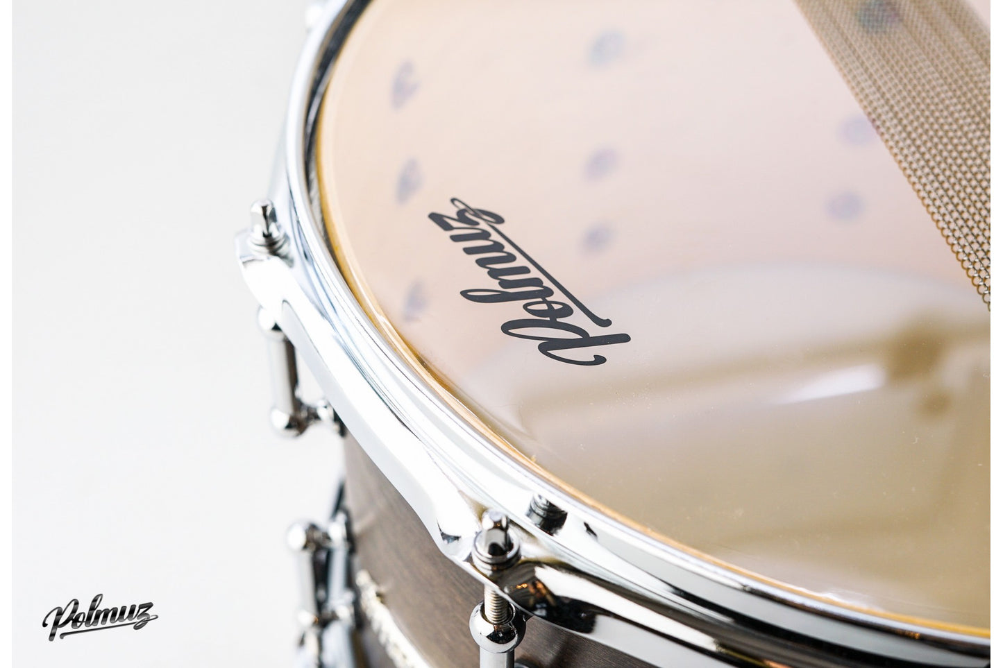 Polmuz Model 1 Maple snare 14x8 Satin Black Fade — zdjęcie 3