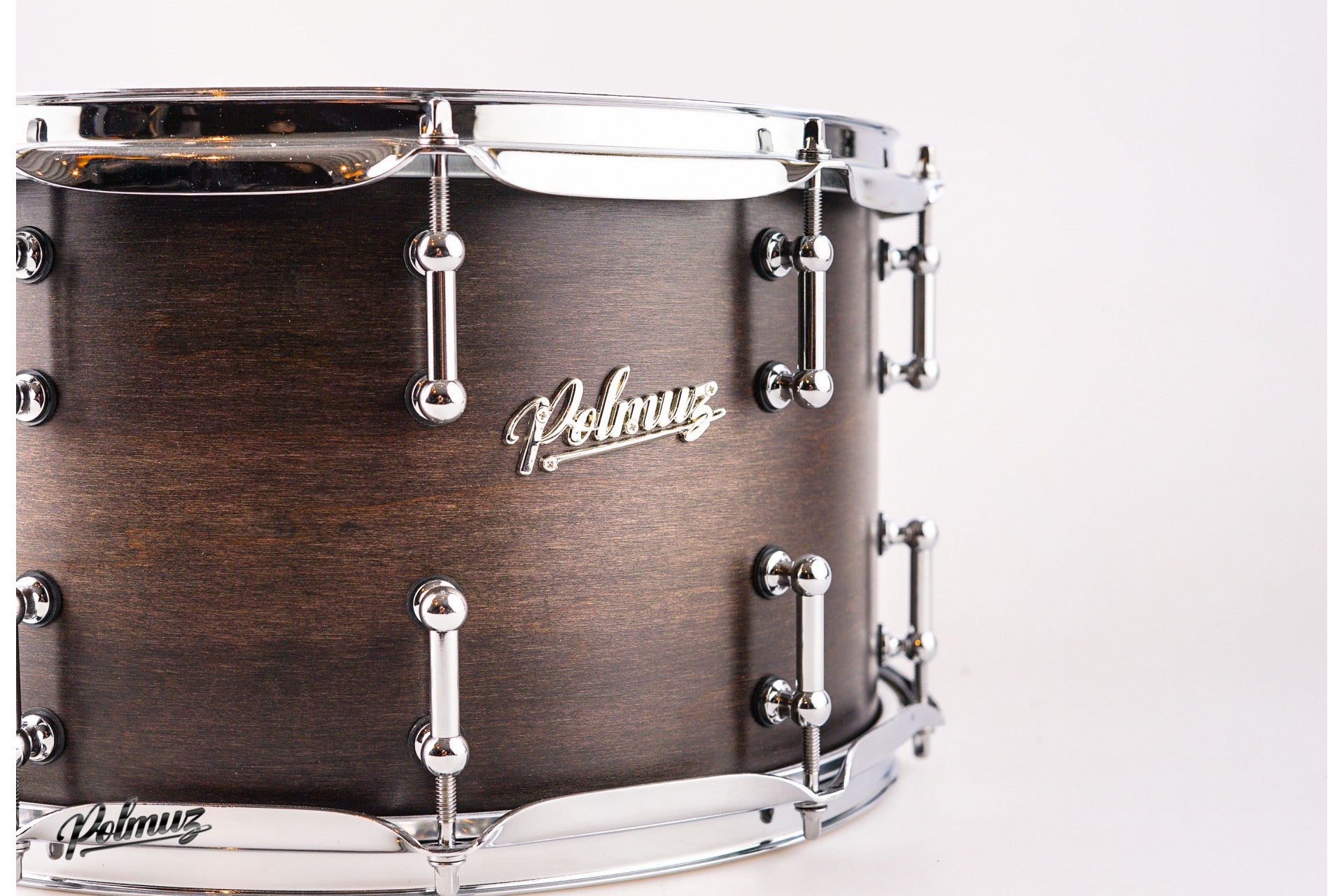 Polmuz Model 1 Maple snare 14x8 Satin Black Fade — zdjęcie 2