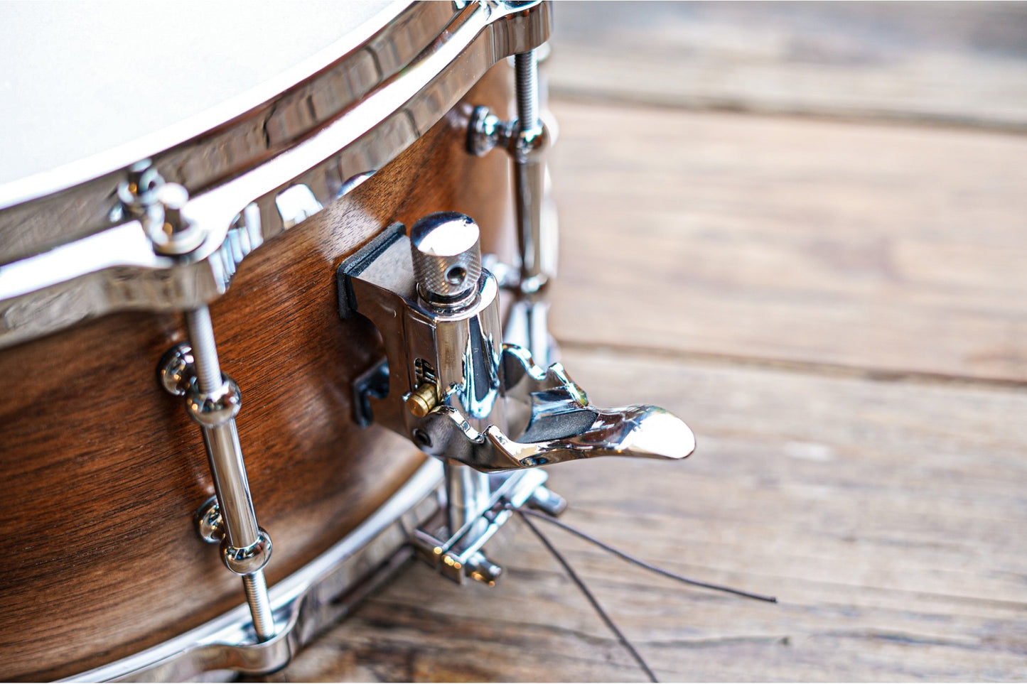Polmuz model 1 Snare Drum 14x6 Walnut 7ply, 7.5mm - Natural walnut fade