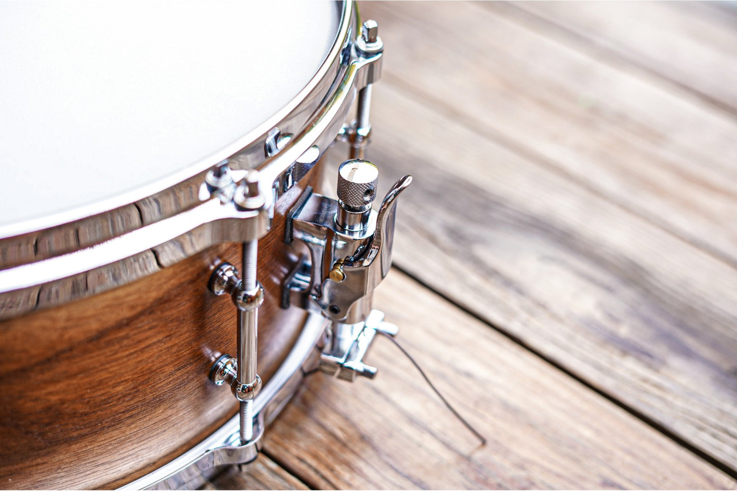 Polmuz model 1 Snare Drum 14x6 Walnut 7ply, 7.5mm - Natural walnut fade