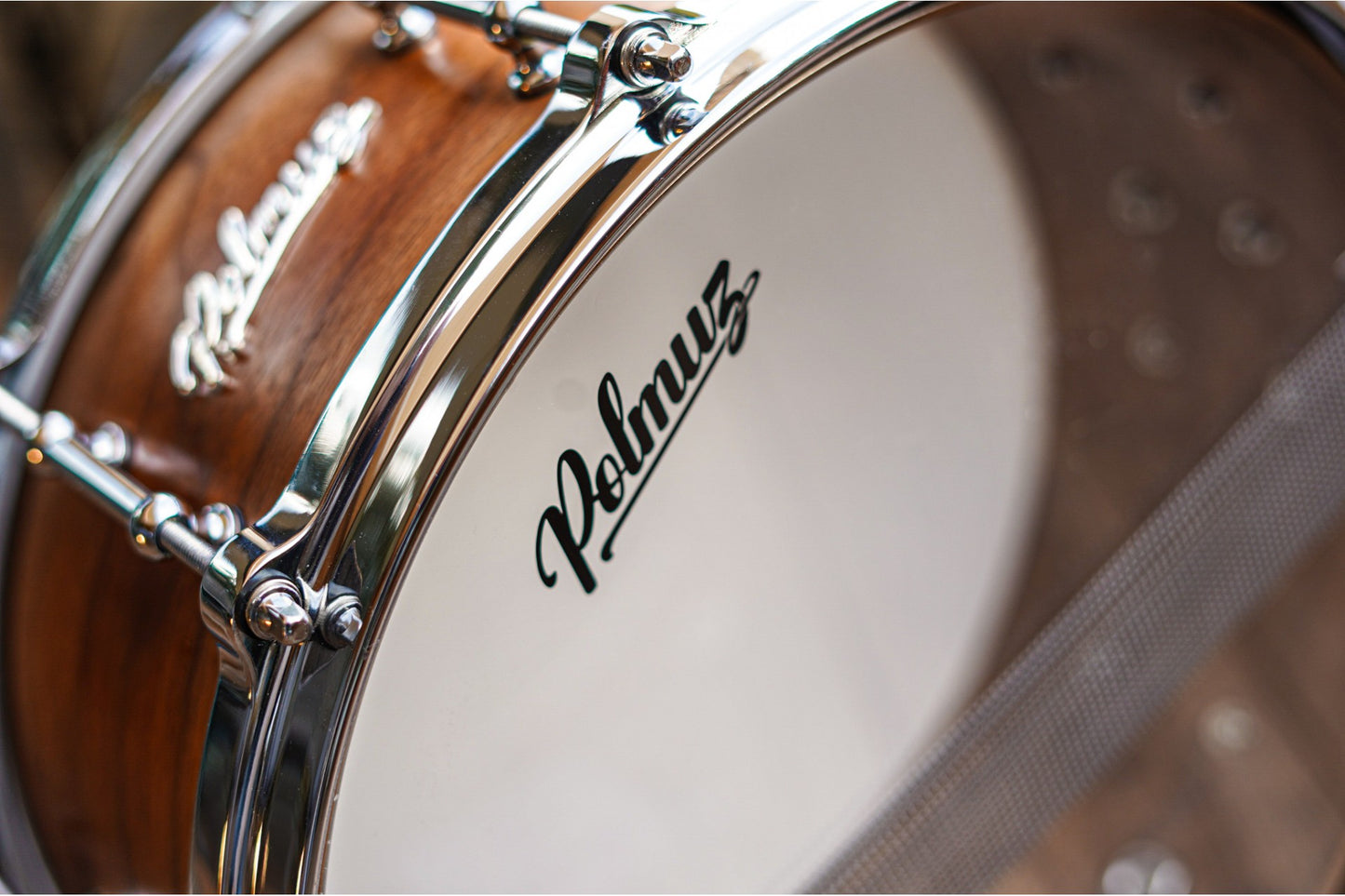 Polmuz model 1 Snare Drum 14x6 Walnut 7ply, 7.5mm - Natural walnut fade