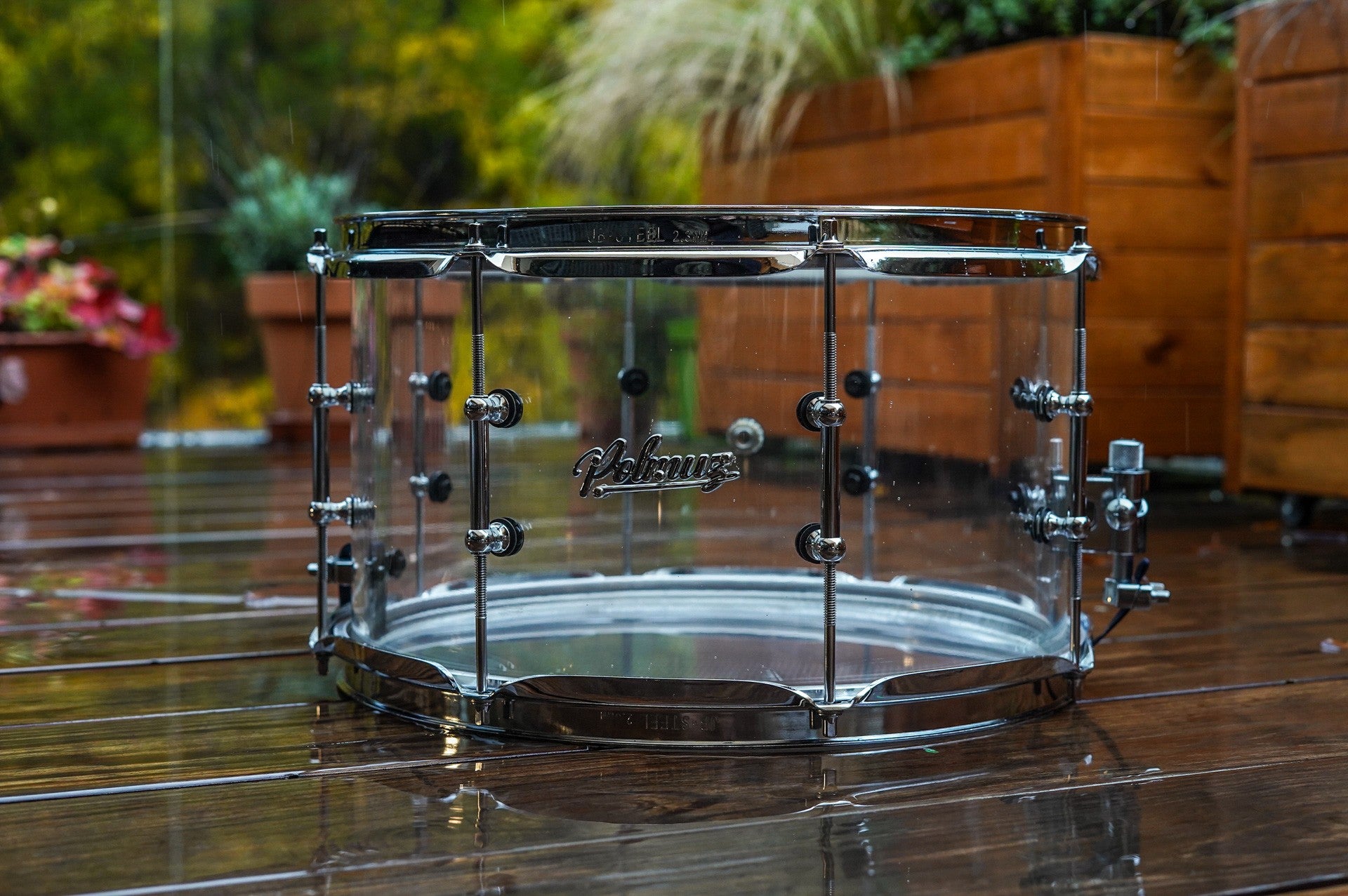 Polmuz model 2 acrylic - werbel akrylowy 14x8 transparent - cross lugs - die cast — zdjęcie 2