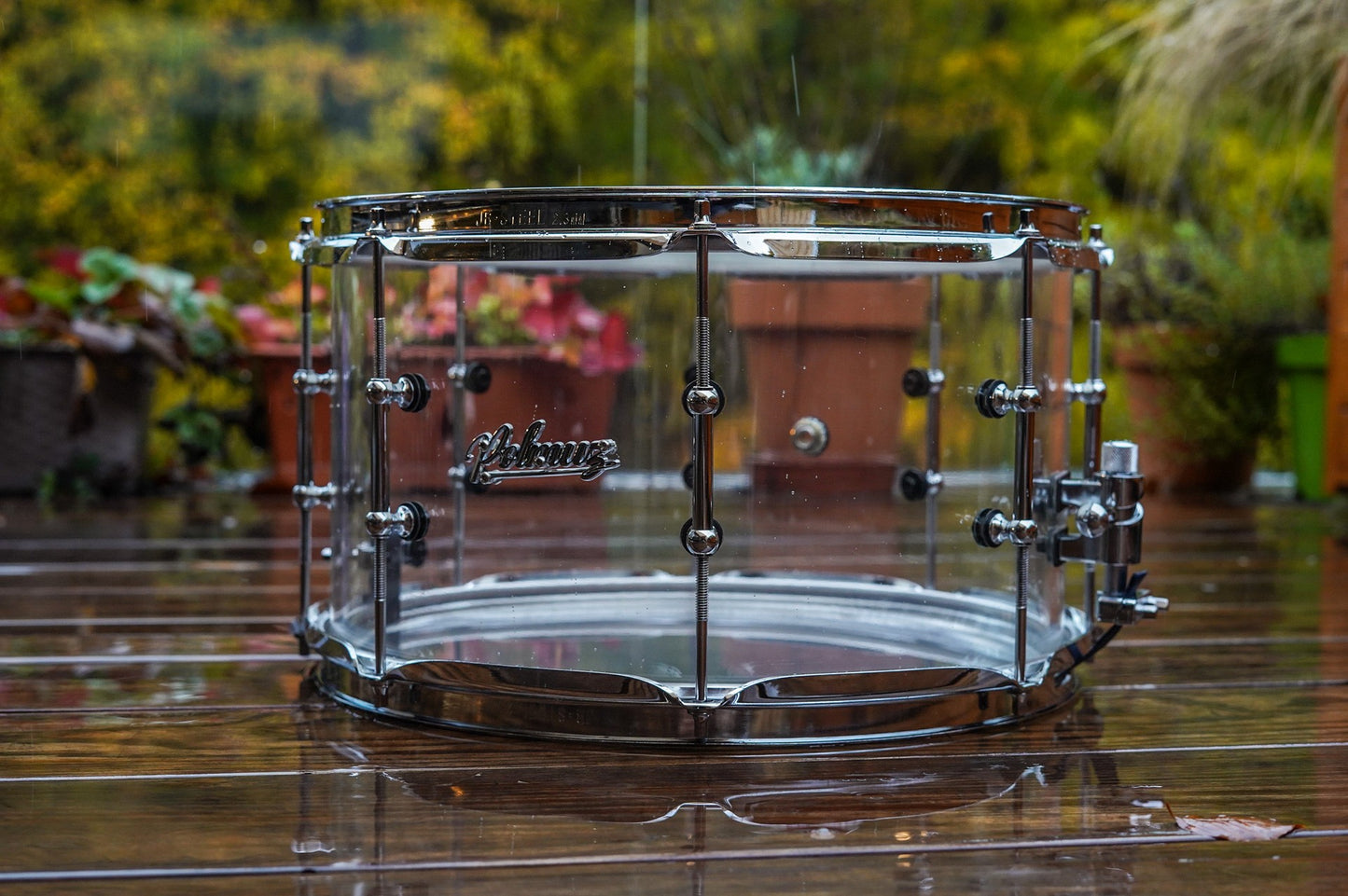 Polmuz model 2 acrylic - werbel akrylowy 14x8 transparent - cross lugs - die cast