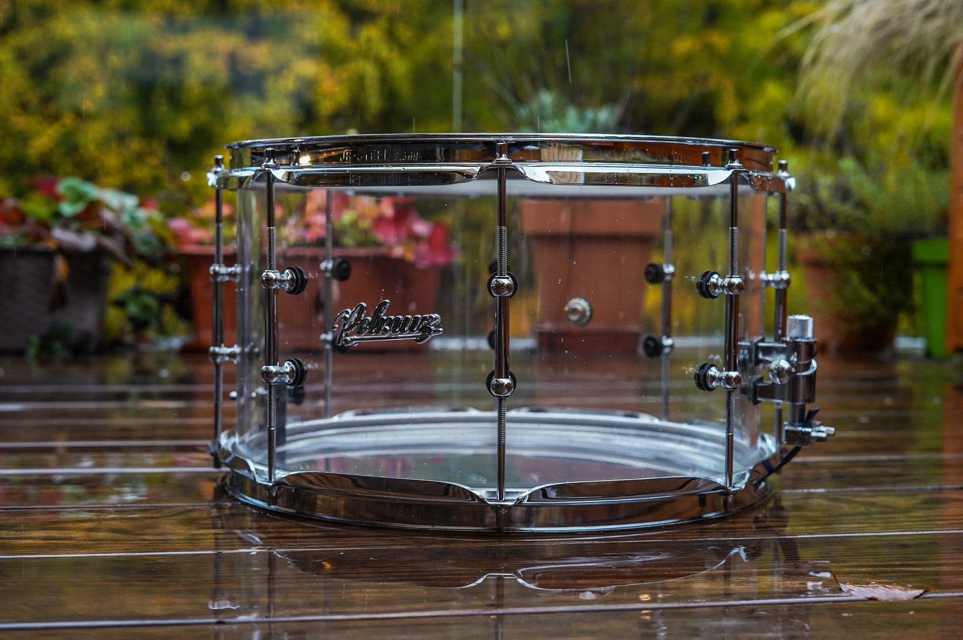 Polmuz model 2 acrylic - werbel akrylowy 14x8 transparent - cross lugs - die cast