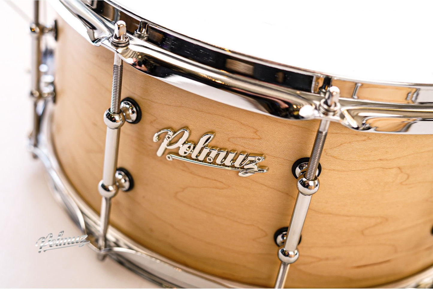 Polmuz model 2 Maple 14x5,5 Snare satin natural made in Poland — zdjęcie 2