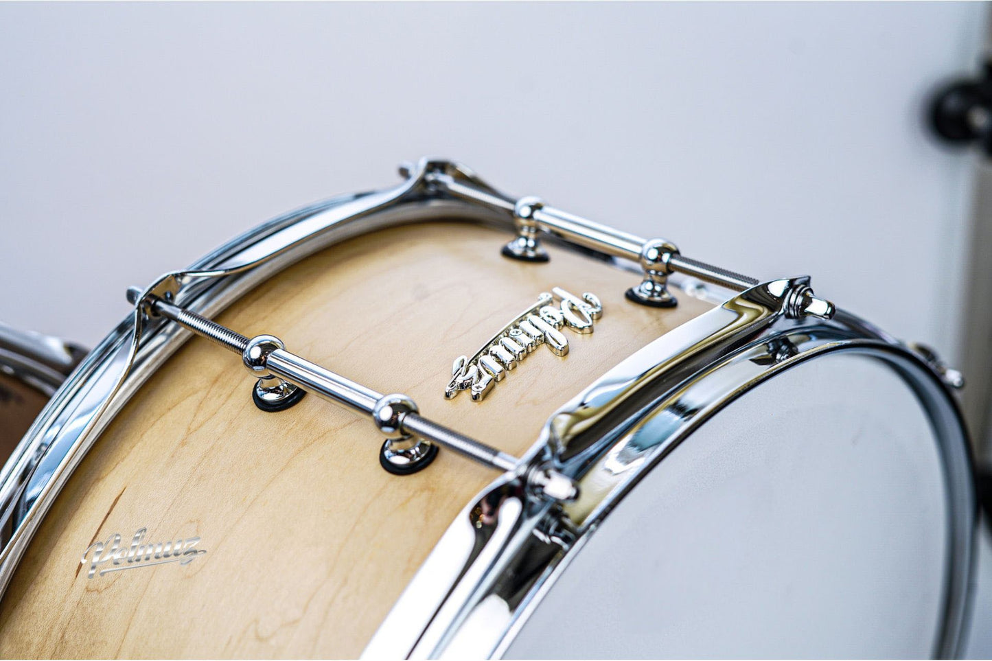 Polmuz model 2 Maple 14x5,5 Snare satin natural made in Poland — zdjęcie 4