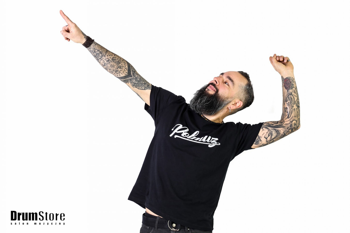 Polmuz T-shirt - czarny - rozm. S — zdjęcie 3
