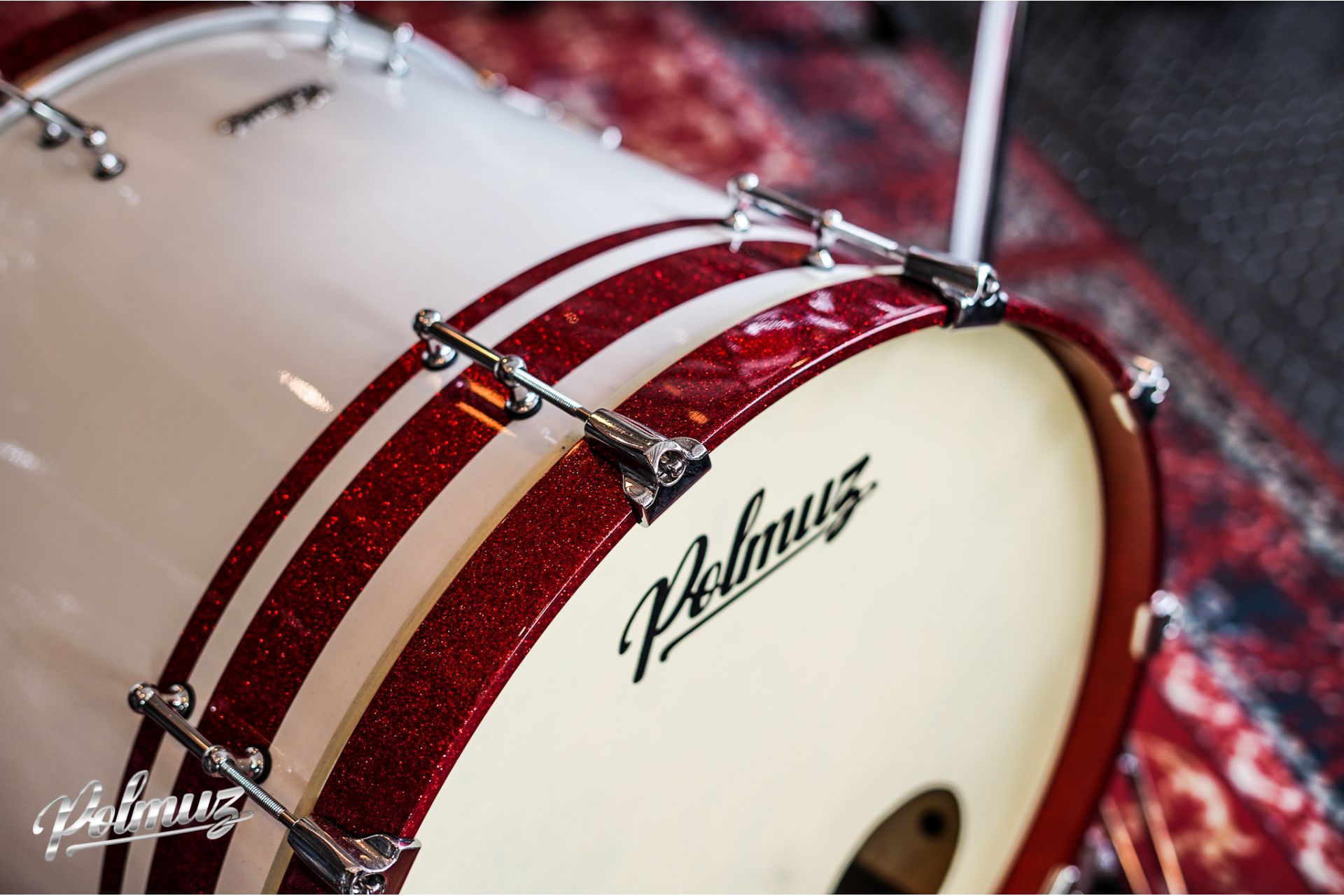 Polmuz Tulipwood (22/10/12/16) Gloss White/Double Red Sparkle Stripe — zdjęcie 8