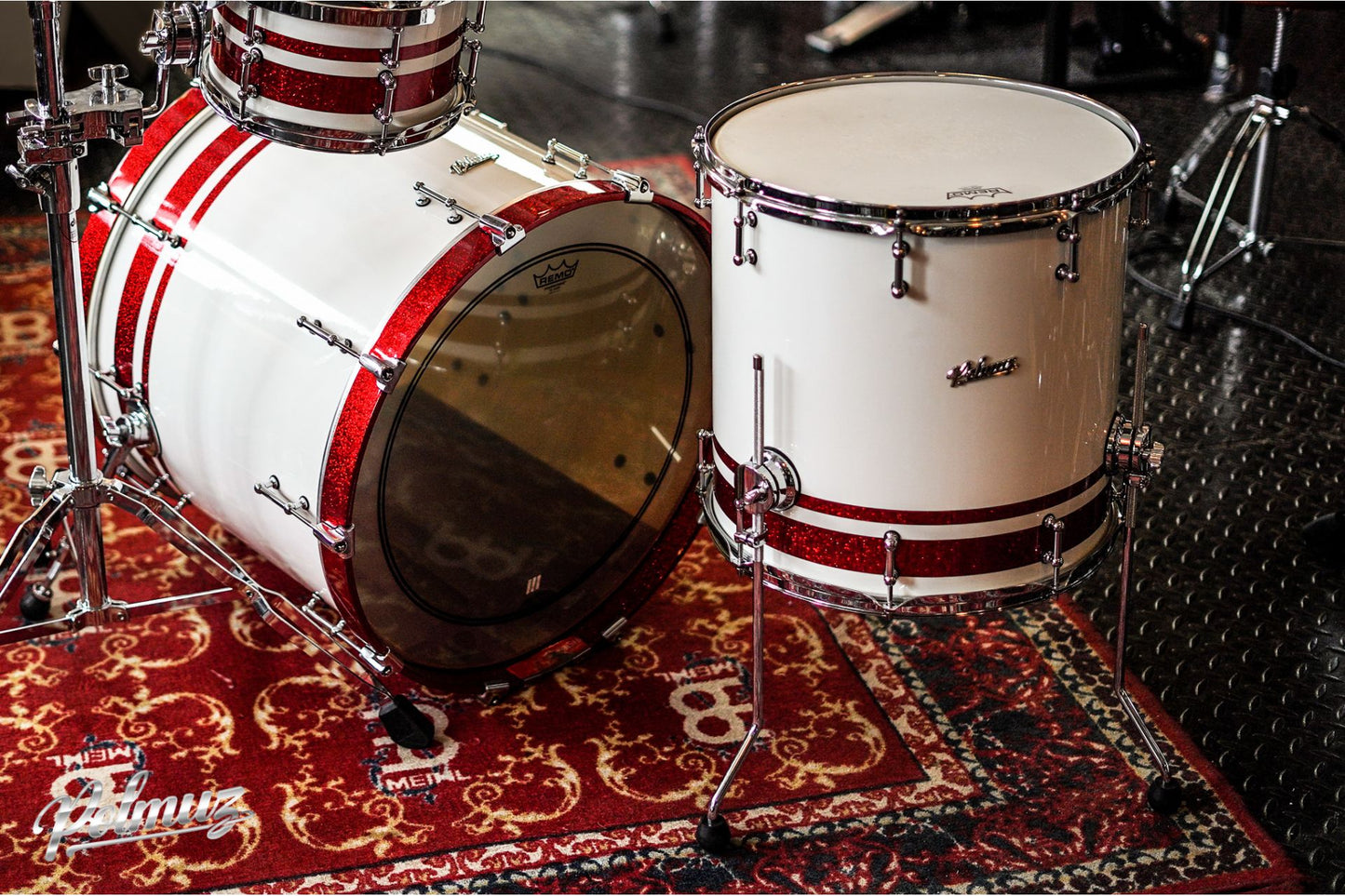 Polmuz Tulipwood (22/10/12/16) Gloss White/Double Red Sparkle Stripe — zdjęcie 7