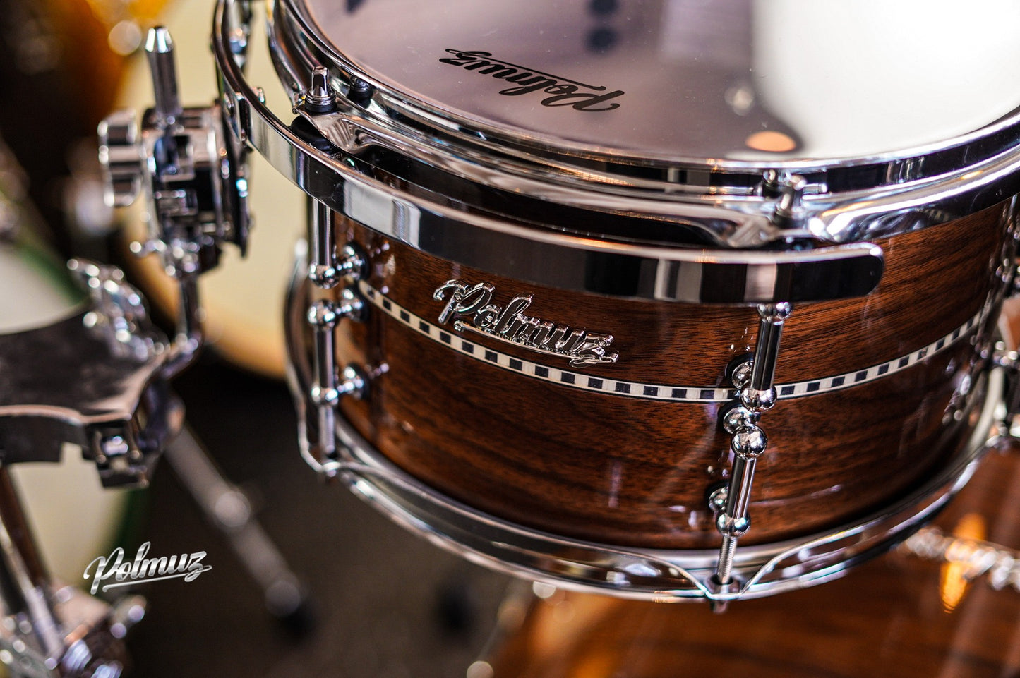 Polmuz Walnut 22/10/12/16 Gloss Natural Walnut with Wood Inlay Stripe centered — zdjęcie 6