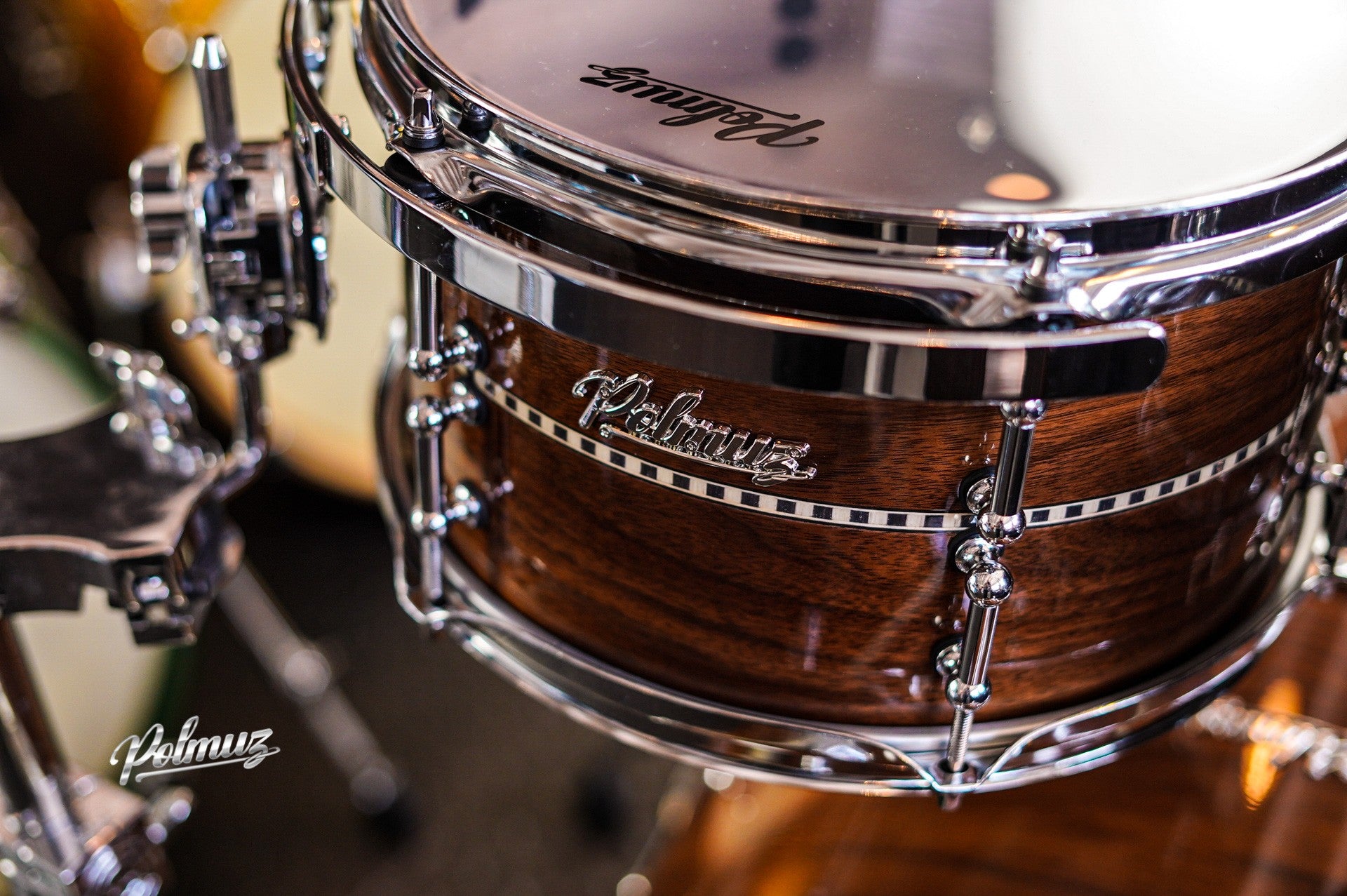 Polmuz Walnut 22/10/12/16 Gloss Natural Walnut with Wood Inlay Stripe centered — zdjęcie 6
