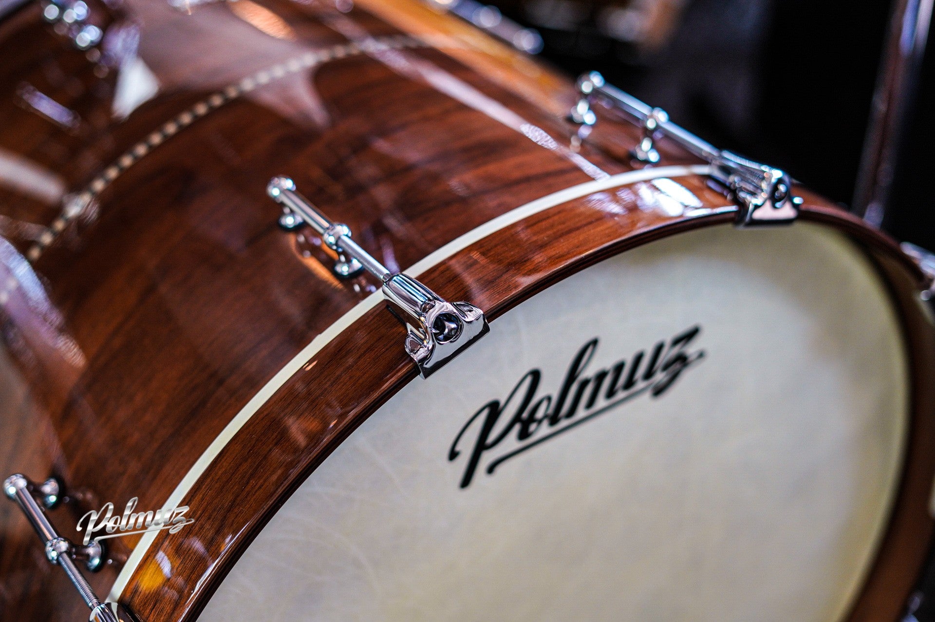 Polmuz Walnut 22/10/12/16 Gloss Natural Walnut with Wood Inlay Stripe centered — zdjęcie 2