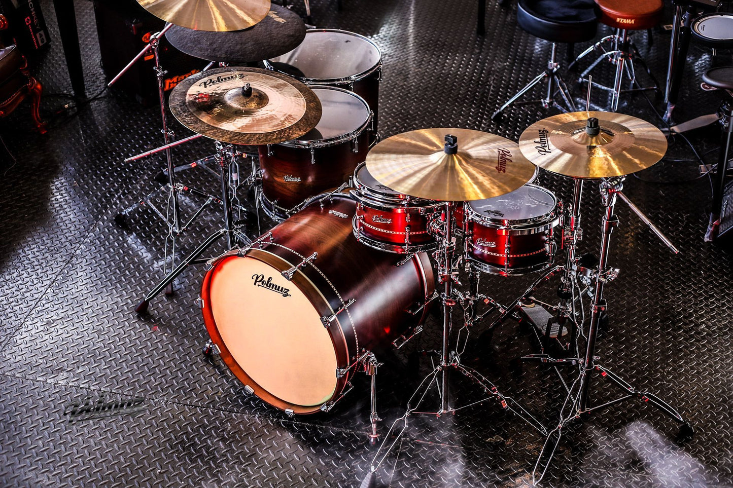 Polmuz Walnut (22/10/12/16/18) Satin Natural Walnut Red Burst - Ekspozycja — zdjęcie 5