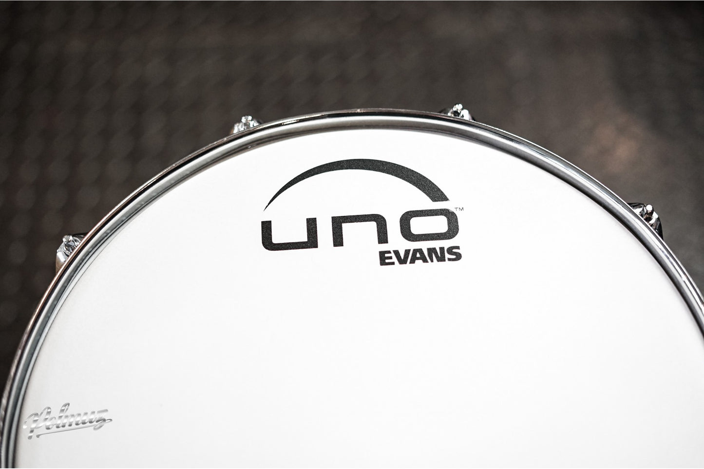 Polmuz Walnut Inlayed Snare 14x6.5 Gloss White/Double Black Sparklestripe (Big Flake-BOTOM) — zdjęcie 5