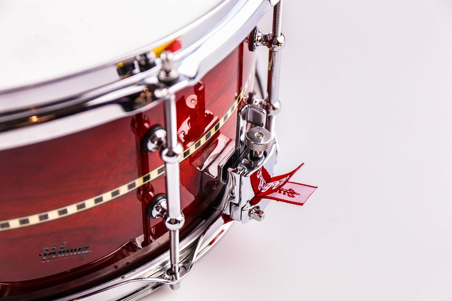 Polmuz Walnut Snare (13x6.5) - Sun Brust with Wood Inlay Stripe - NIEPRODUKOWANY — zdjęcie 6