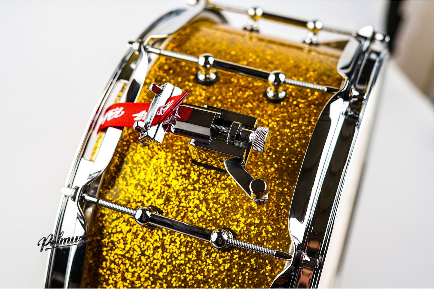Polmuz Walnut Snare 14x6.5  Gold Sparkle WARP — zdjęcie 6