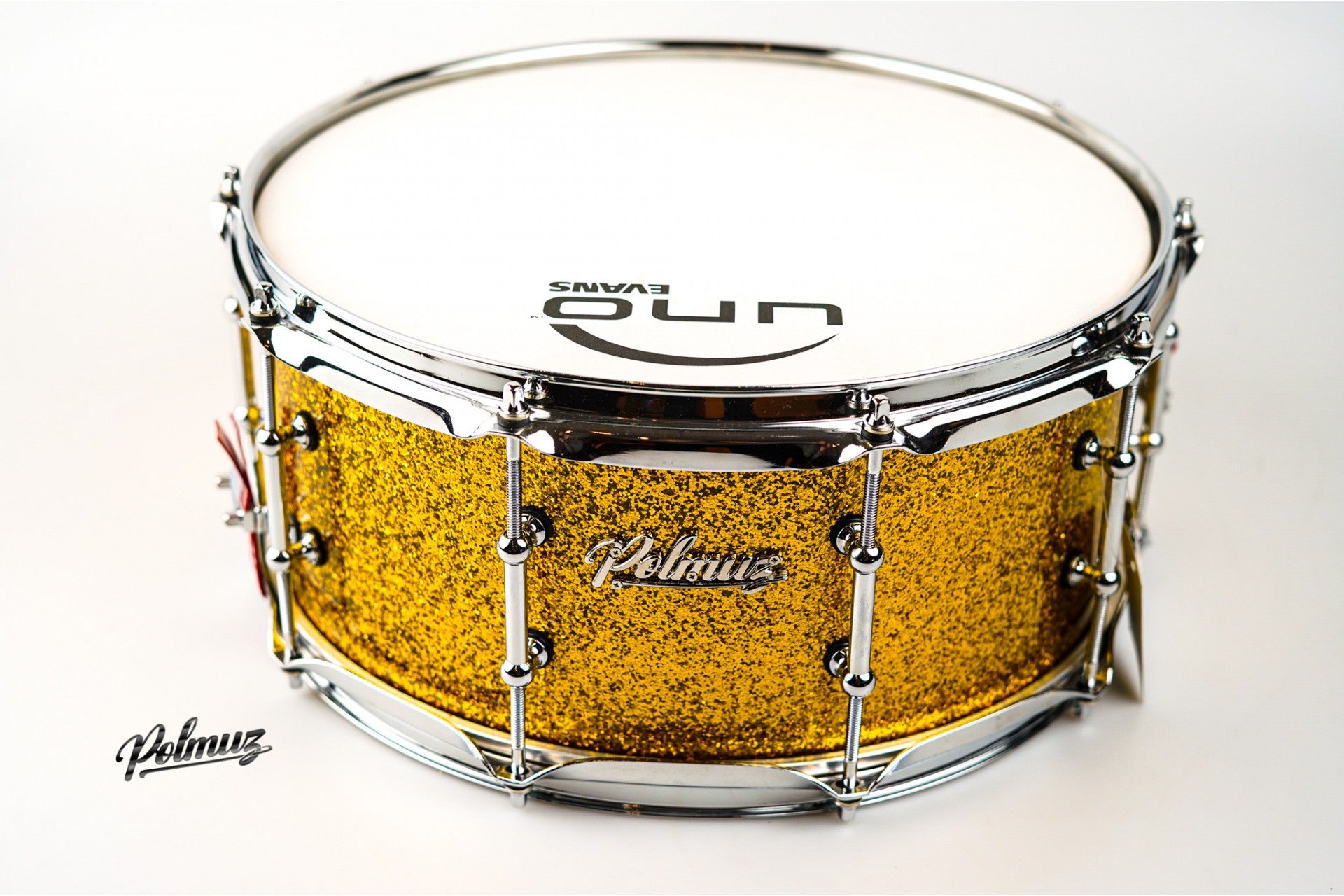 Polmuz Walnut Snare 14x6.5  Gold Sparkle WARP — zdjęcie 5