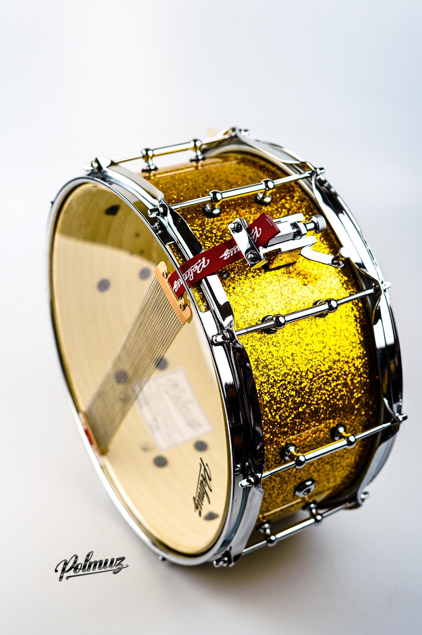 Polmuz Walnut Snare 14x6.5  Gold Sparkle WARP — zdjęcie 9