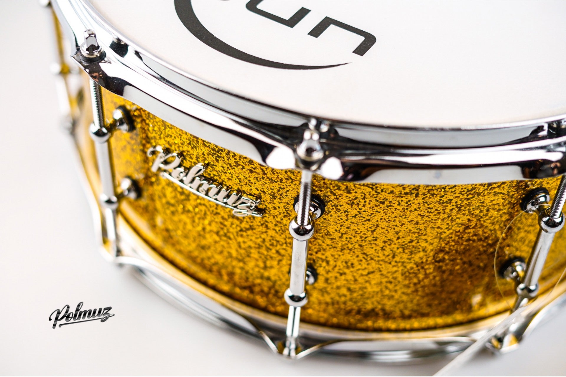Polmuz Walnut Snare 14x6.5  Gold Sparkle WARP — zdjęcie 12